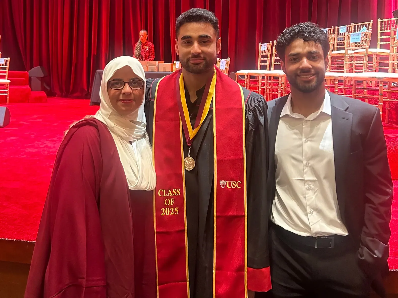 Talha Rafique at the award ceremony