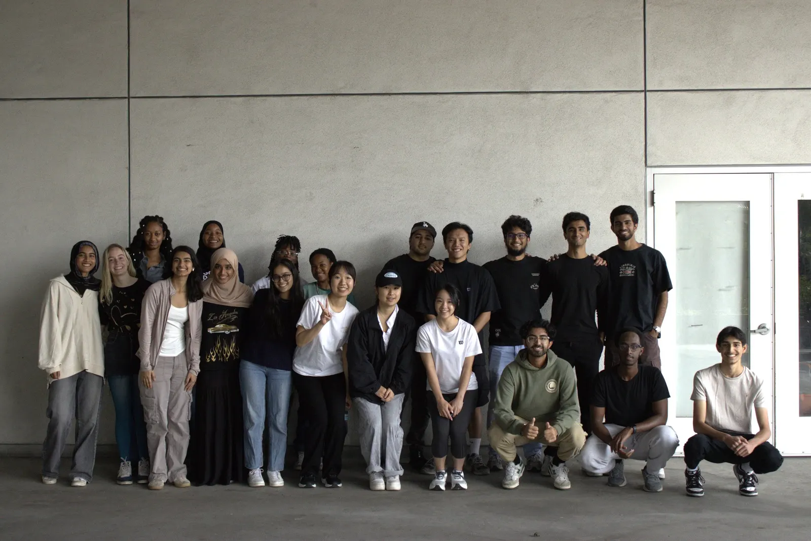 Group photo of USC volunteers at the Wellness Project